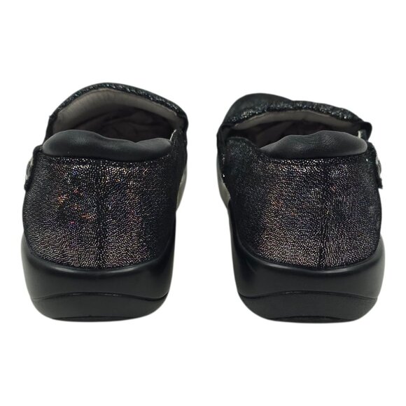 Alegria Clogs Womens EU 38 Black Metallic Sparkly Slip Resistant Slip On KEL-674 - Picture 4 of 16